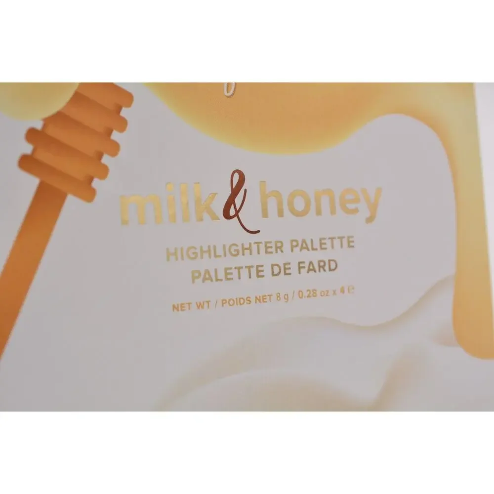 Beauty Bakerie Milk & Honey Highlighter Palette 0.28 Ounce x 4 New
